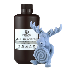 PrimaCreator Value Water Washable UV Resin - 1000ml - Light Grey