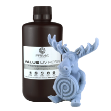 PrimaCreator Value Water Washable UV Resin - 1000ml - Light Grey