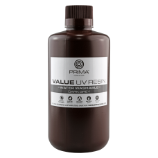 PrimaCreator Value Water Washable UV Resin - 1000ml - Dark Grey