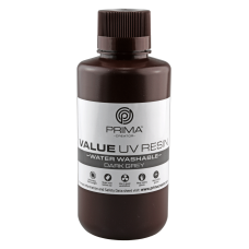 PrimaCreator Value Water Washable UV Resin - 500ml - Dark Grey