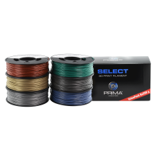 PrimaSelect PLA - 1.75mm - 6 x 250g - Metallic Pack (raudonas, žalias, mėlynas, sidabrinis, auksinis, pilkas)