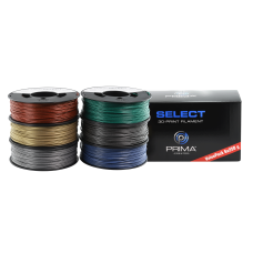PrimaSelect PLA - 1.75mm - 6 x 250g - Metallic Pack (raudonas, žalias, mėlynas, sidabrinis, auksinis, pilkas)