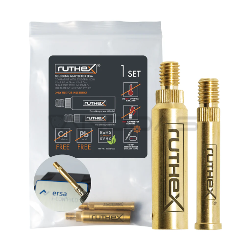 Ruthex ERSA series 832, 842 & 102 - i-Tool Pico, PTC 70 compatible Soldering Tips Adapter Ruthex ERSA series 832, 842 & 102 - i-Tool Pico, PTC 70 compatible Soldering Tips Adapter
