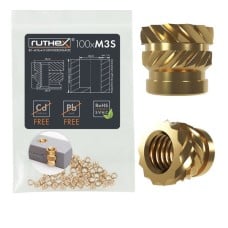 Ruthex M3 Short threaded insert - Rx-M3Sx4.0 - 100pcs