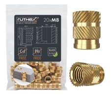 Ruthex M8 srieginis įdėklas – Rx-M8x12.7 - 20 vnt
