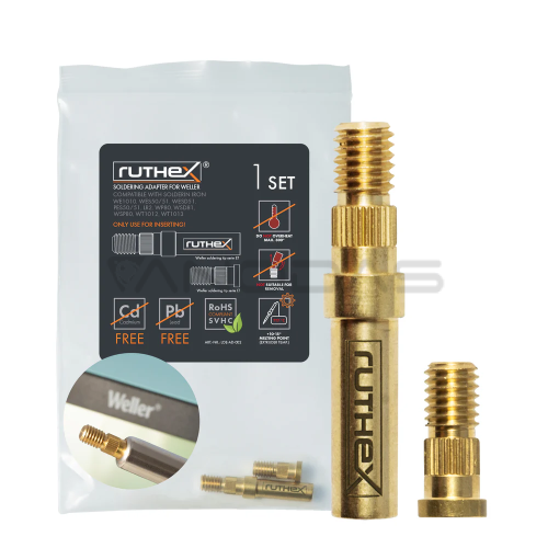 Ruthex Weller series ET & LT - WE1010, WP80, WEP70 compatible Soldering Tips Adapter Ruthex Weller series ET & LT - WE1010, WP80, WEP70 compatible Soldering Tips Adapter