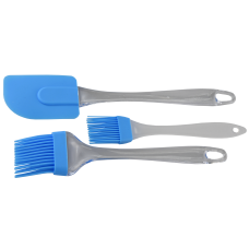 Silicone Spatula and Brush Set - 3 pcs