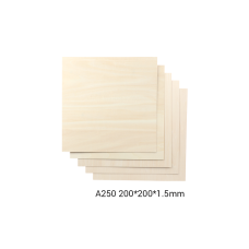 Snapmaker Basswood Sheet - A250 - 200x200x1.5mm - 5 pcs