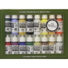 Vallejo Acrylic Model Color Set U.S.A Basic - 16