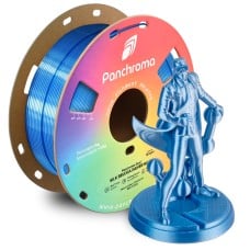 Panchroma PLA DUAL SILK plastikas - Beluga Silver-Blue