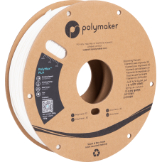 Polymaker PolyMax Tough PLA plastikas 0.75kg 2.85mm - White