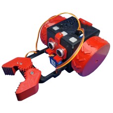 Mokomasis robotikos Rinkinys - QBOT V2 raudonas/juodas