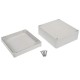 Plastic box Kradex Z59J light gray 125x115x58mm