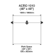 OpenBuilds ACRO System rėmas 1000x1000mm - sidabrinis