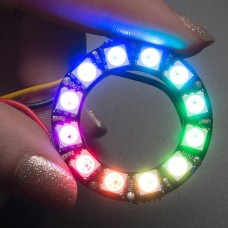 Adafruit NeoPixel diodų žiedas - RGB LED 12xWS2812