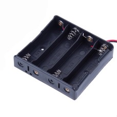 Battery basket 4x18650 3.7V Li-Ion - basket for batteries (cell) with wires