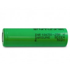 Li-ion rechargeable battery 18650 Samsung INR18650-25R 2500mAh 20A Reclaimed
