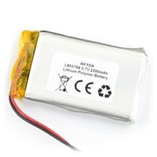 Battery Li-Pol Akyga 2200mAh 1S 3.7V