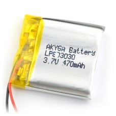 Battery Li-Pol Akyga 470mAh 1S 3.7V