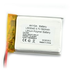 Akumuliatorius Li-Pol Akyga 560mAh 1S 3.7V