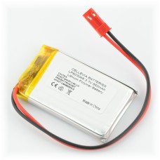 Battery Li-Pol Cellevia 850mAh 1S 3.7V - connector 2.54mm