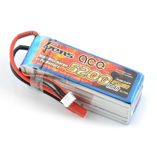 Battery Li-Pol Gens Ace 5200mAh 10C 3S 11.1V 