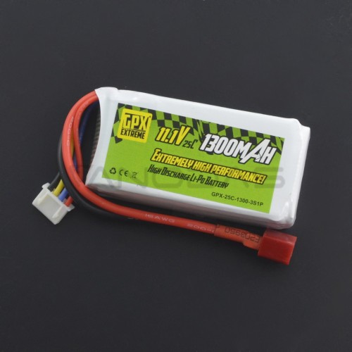 Battery Li-Pol GPX Extreme 1300mAh 25C 3S 11.1V 