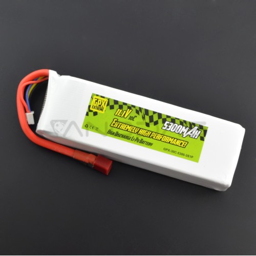 Battery Li-Pol GPX Extreme 5300mAh 30C 3S 11.1V 