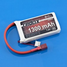 Battery Li-Pol Redox 1300mAh 30C 2S 7.4V