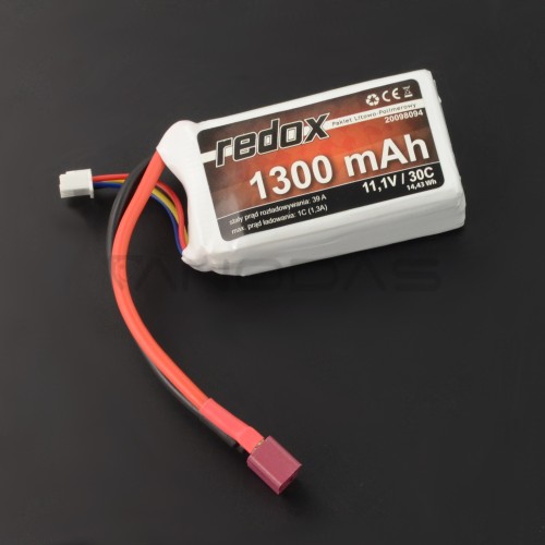 Battery Li-Pol Redox 1300mAh 30C 3S 11.1V 