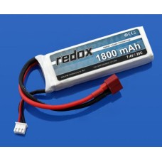 Battery Li-Pol Redox 1800mAh 20C 2S 7.4V