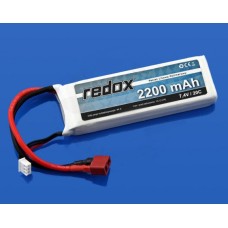 Battery Li-Pol Redox 2200mAh 30C 2S 7.4V