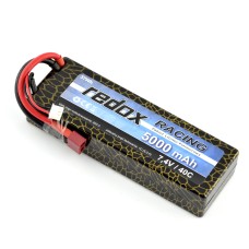 Battery Li-Pol Redox 5000mAh 40C 2S 7.4V