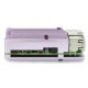 Raspberry Pi 4B aliumininis radiatorius - dėžutė violetinės spalvos