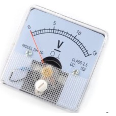 Analog voltmeter panel DH-50 15V DC 
