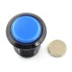 Arcade Push Button 3.3cm - mėlynas su pašvietimu