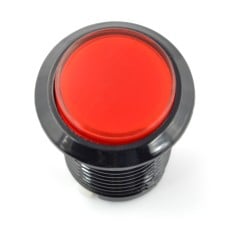 Arcade Push Button 3.3cm - raudonas su pašvietimu