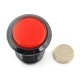 Arcade Push Button 3.3cm - raudonas su pašvietimu