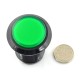 Arcade Push Button 3.3cm - Green with Lightning
