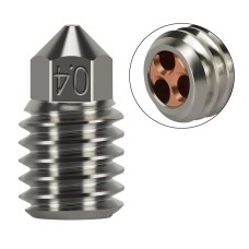 Bambu Lab X1/P1 bimetallic copper plated CHT cloning tip 0.4mm