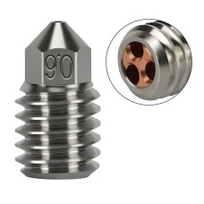 Bambu Lab X1/P1 bimetallic copper plated CHT clone tip 0.6mm