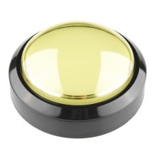 BIG Push Button 10cm - yellow