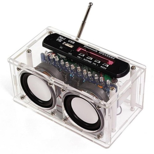 Bluetooth stereo speaker assembly kit with FM radio 87.5–108 MHz Bluetooth stereo speaker assembly kit with FM radio 87.5–108 MHz