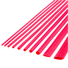 Cabletech termiškai susitraukiantis vamzdelis 2.5mm - 1m Raudona