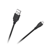 Cabletech USB - micro USB kabelis 0.2m Juodas
