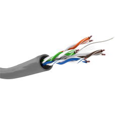 CAT6 Network Cable, U/UTP, grey - 1m