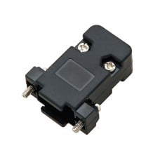 D-SUB DB 9(H) kabelio korpusas juodas
