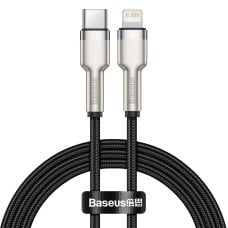 Baseus Cafule USB-C į Lightning kabelis PD 20W 1m - Juodas