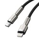 Baseus Cafule USB-C į Lightning kabelis 20W 2m - Juodas