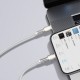 Baseus Cafule USB-C į Lightning kabelis PD 20W 2m - Baltas